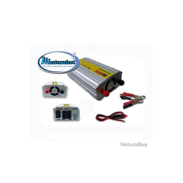 Convertisseur de courant pour batterie voiture  12V en 220V 150w - 300w + USB