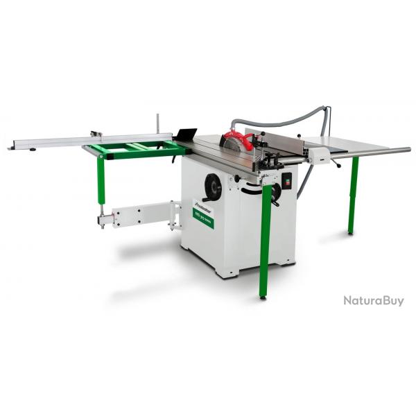 Scie  format hauteur de coupe 100 mm longueur 200 cm 3,5 kW 400V y comprise lame de scie circulair