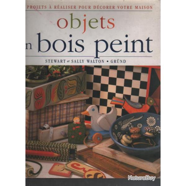 Objets en bois peint (mthodes modles).