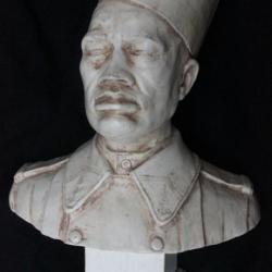 Buste d'un Tirailleur Sénégalais (Finition blanc cassé)