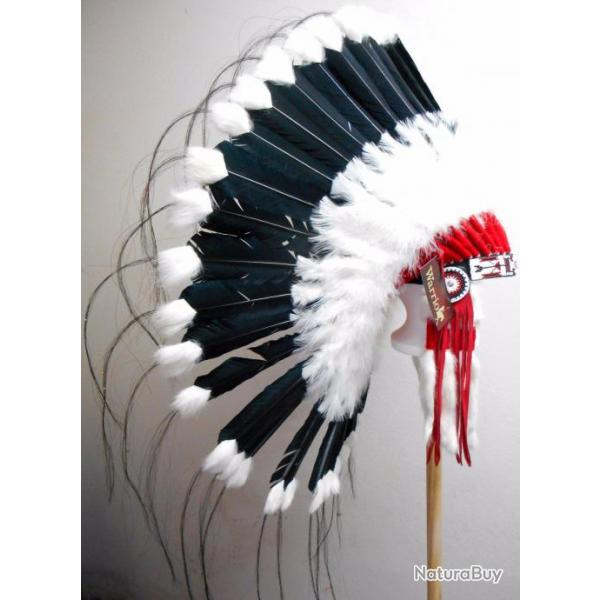 Coiffe indienne Navajo de 36 pouces  Made in USA ( Mod. SMOKE SIGNAL )