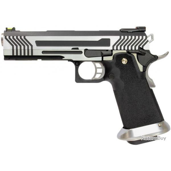 Rplique pistolet GBB HX1101 couleur argent - AW CUSTOM