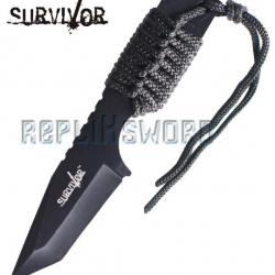 Petit Couteau de Survie Collier HK-762BK Repliksword