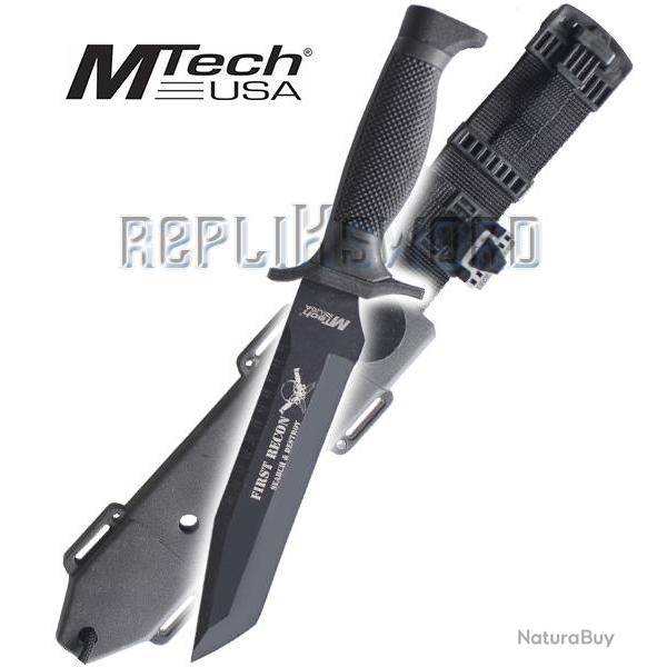 Couteau de Chasse Black Mtech USA MT-676TB Poigard Dague Tactique Repliksword