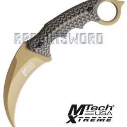 Couteau Karambit Mtech USA MX-8140BN Gold Edition Repliksword