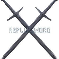 2X Epees de Frappe Medieval Polypropylene Entrainement Combat E504-PP Repliksword