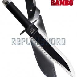 Couteau de Rambo Poignard Dague de Combat + Etui Repliksword