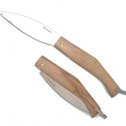 Couteau Pliant pour chasseur en Bois Lame de 9.7 cm