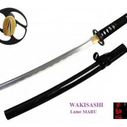 Wakisashi pratical Lame MARU / couleur noir