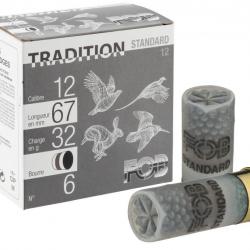 chevrotine 21 grains bourre jupe - cartouche de chasse chevrotine