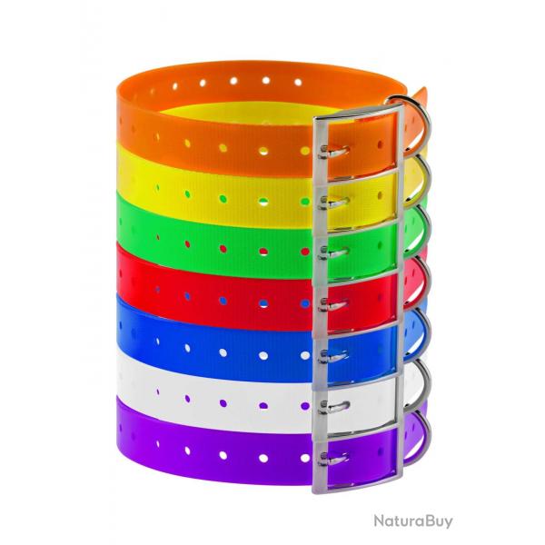 COLLIER POLYURETHANE LARGEUR 25CM-orange