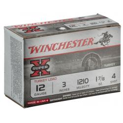 Cartouche Winchester Super X Turkey Calibre 12/76 Plomb Cuivré