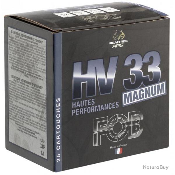 Cartouches Fob HV 33 acier haute performance magnum 12 76