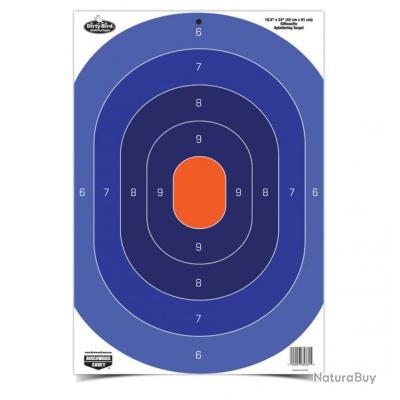 100 cibles cartons silhouette Police 51 x 71 cm