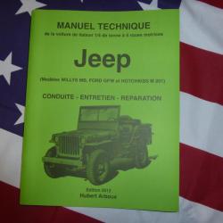 manuel technique de la Jeep (Willys MB. Ford GPW. Hotchkiss M201) nouvelle Edition 2018