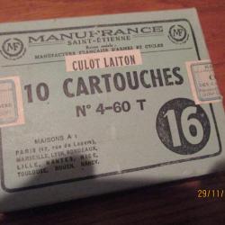BOITE DE CARTOUCHE MANUFRANCE  RARE A TROUVE CAL 16