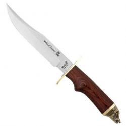 Poignard droit WILDBOAR Stamina ( Muela ) 16 cm  avec son étui Cuir