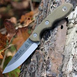 Couteau Tops Mini Scandi MSK Rockies Edition Acier Carbone 1095 Manche Micarta Made in USA TPMSKTBF