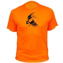 Tee-shirt chasse respirant orange Animal seul - Bécasse
