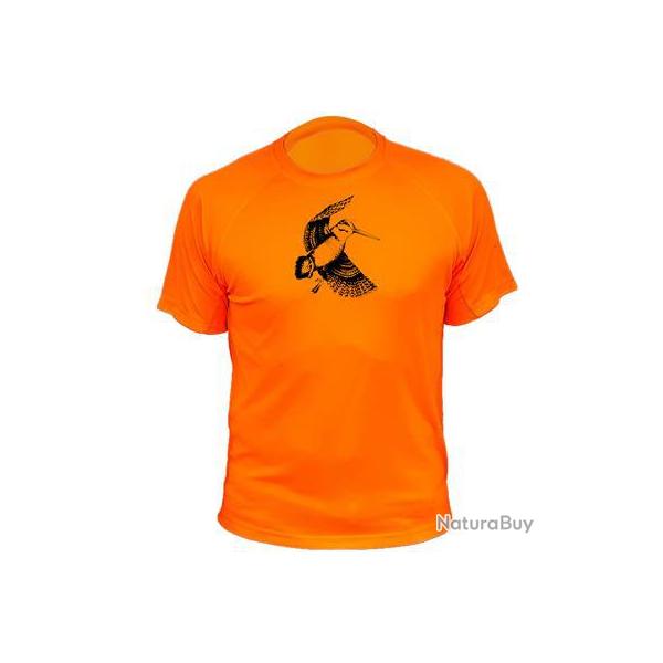 Tee-shirt chasse respirant orange Animal seul - Bcasse