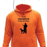 Sweat à Capuche Chasse Sanglier - Message Humour « Je Préférerais être Dans Les Bois » - Coupe Classique - 241 G - 4