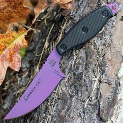 Couteau TOPS Knives Lioness Elite Purple Acier 1095 G10 Handle Etui Kydex Made USA TPLIONELT