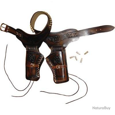 Jupe courte à volant et ceinture marron pour femme | Sandro Paris