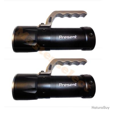 Proiettore LED CREE XM-L T6 Ricaricabile, Potente, Per Auto E Casa, Colore Nero