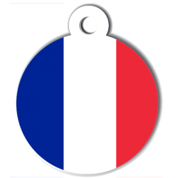 Médaille gravée pour chien FRANCE