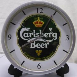 Pendule murale horloge 20cms BIERE CARLSBERG BRUNE BLONDE BEER