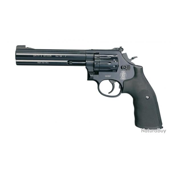Pistolet CO2 Smith & Wesson Mod 586 noir 6'' BB's cal. 4,5 mm