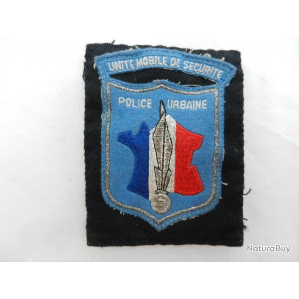 Ancien insigne badge Police Nationale franaise Unit Mobile de Scurit Police Urbaine.