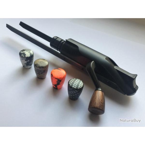 Boule longue 30mm pour culasse BLASER R8 ou R93, Beretta BRX1, .. col. Carbon, Noyer ou Orange/noir.