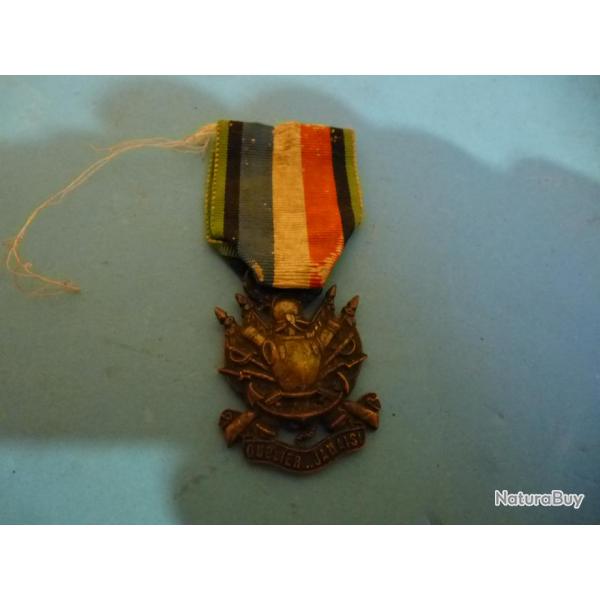 + MEDAILLE VETERAN 1870 COULEUR  ARGENT