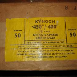 Munitions Kynoch .450/.400 Nitro Express England Soft Nose