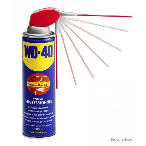 WD40 en spray avec tte pro 2 jets - 500 ml