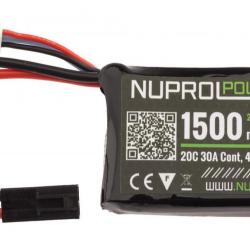 Batterie Micro Lipo Power 7.4V 1500 mah 20C PEQ