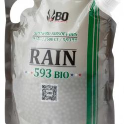 Billes airsoft BO RAIN Bio 0.25 g Sachet 3500