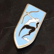 Ancienne Broche Blason Pièce Belge D'occasion - Bijou Vintage Et Historique