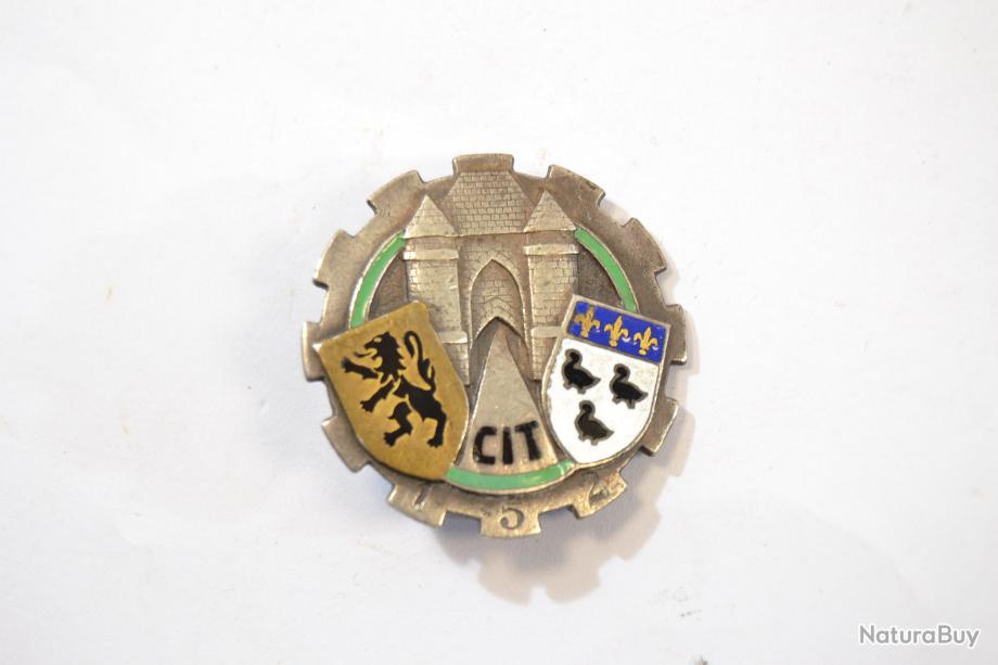 Ancien Insigne Militaire Français CIT 162 Centre Instruction Train AFN Algérie – Original Années 50