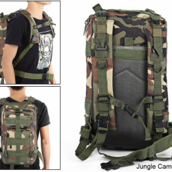 SAC A DOS TACTIQUE TREKKING SPORT VOYAGE CAMPING CAPACITE 30 L JUNGLE CAMOUFLAGE 2