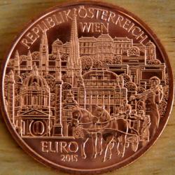 10  euros "États d'Autriche - Vienne" pièce commémorative BU / monnaie Autriche 2015