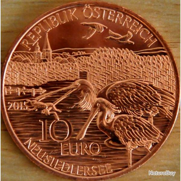 10  euros "tats d'Autriche - Burgenland" pice commmorative BU / monnaie Autriche 2015