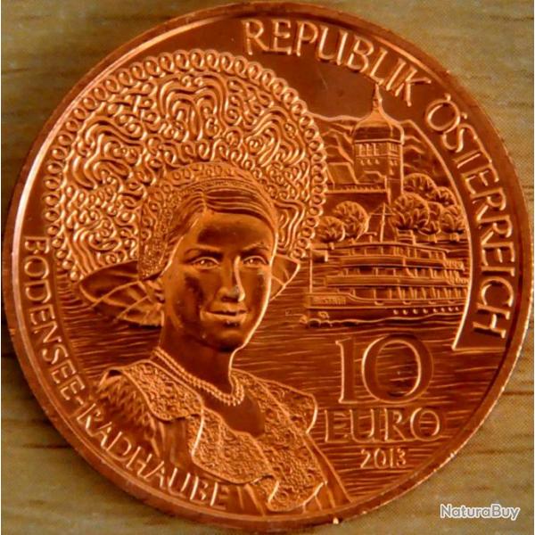 10  euros "tats d'Autriche - Vorarlberg" pice commmorative BU / monnaie Autriche 2013