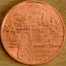 10  euros "États d'Autriche - Styrie " pièce commémorative BU / monnaie Autriche 2012