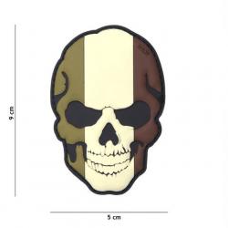 Patch 3D PVC Skull France Camo (101 Inc)