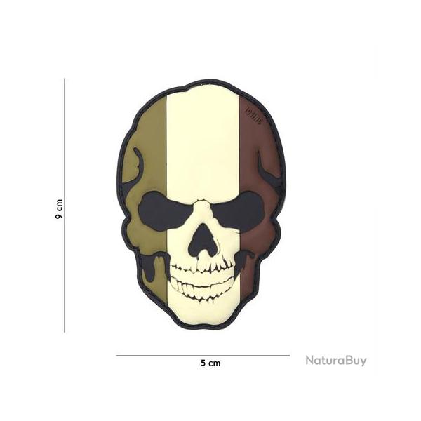 Patch 3D PVC Skull France Camo (101 Inc)
