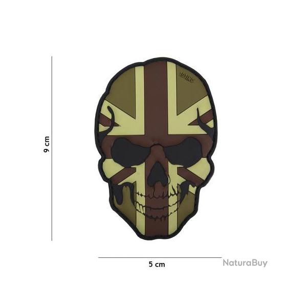 Patch 3D PVC Skull Royaume-Uni Camo (101 Inc)