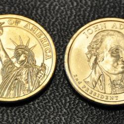 1 $ Dollar BU USA 2007 -John Adams- pièce commémorative - Présidents des États-Unis