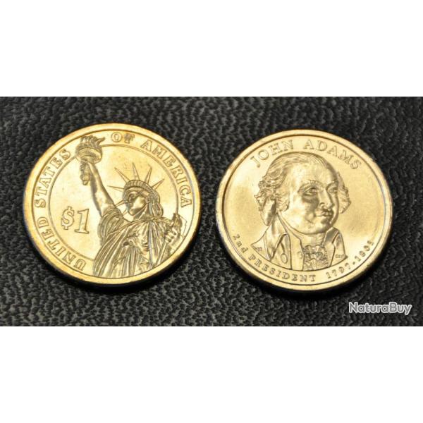 1 $ Dollar BU USA 2007 -John Adams- pice commmorative - Prsidents des tats-Unis